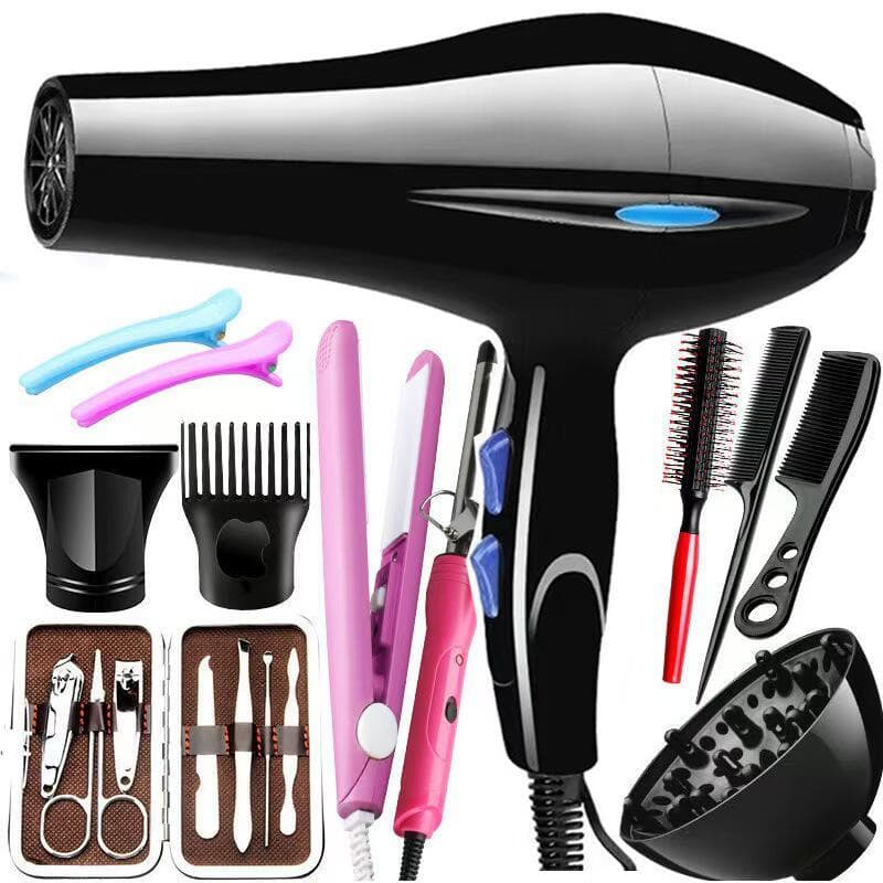 Secador de cabelo de alta potência com acessórios